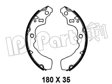 Тормозные колодки IPS Parts IBL-4613