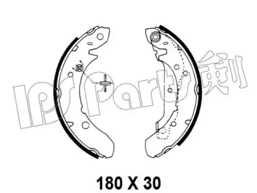 Тормозные колодки IPS Parts IBL-4701