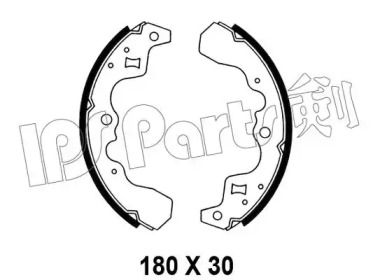 Тормозные колодки IPS Parts IBL-4807