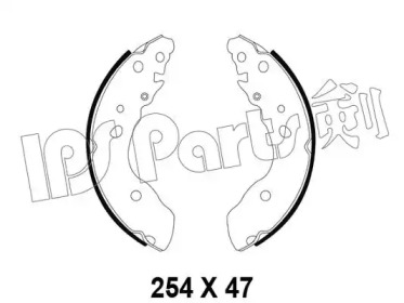 Тормозные колодки IPS Parts IBL-4894