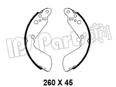 Тормозные колодки IPS Parts IBL-4898