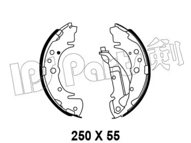 Тормозные колодки IPS Parts IBL-4K01