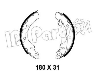 Тормозные колодки IPS Parts IBL-4W00