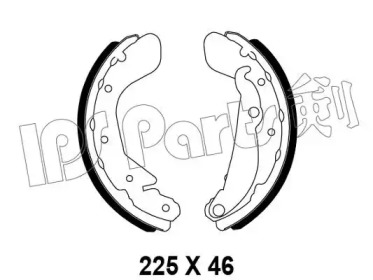 Тормозные колодки IPS Parts IBL-4W03