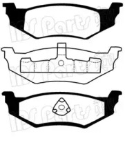 Комплект тормозных колодок IPS Parts IBR-1016