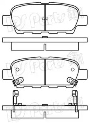 Комплект тормозных колодок IPS Parts IBR-1154