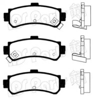 Комплект тормозных колодок IPS Parts IBR-1196