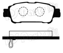 Комплект тормозных колодок IPS Parts IBR-1258