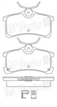 Комплект тормозных колодок IPS Parts IBR-1291