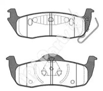 Комплект тормозных колодок IPS Parts IBR-1990