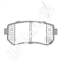 Комплект тормозных колодок IPS Parts IBR-1K11