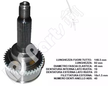 Шарнирный комплект IPS Parts ICJ-10W00