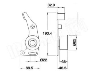 Натяжитель IPS Parts ITB-6003