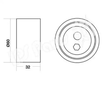 Натяжитель IPS Parts ITB-6007