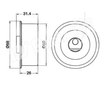 Натяжитель IPS Parts ITB-6102