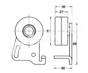 Натяжитель IPS Parts ITB-6105