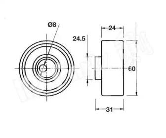 Натяжитель IPS Parts ITB-6107