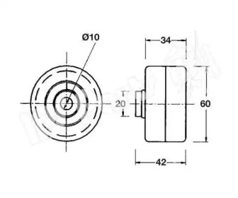 Натяжитель IPS Parts ITB-6121