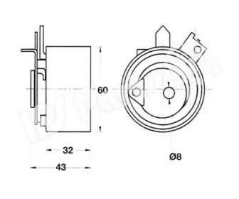 Натяжитель IPS Parts ITB-6123