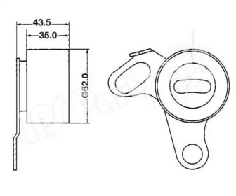 Натяжитель IPS Parts ITB-6202