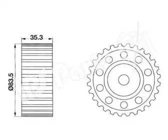 Натяжитель IPS Parts ITB-6203