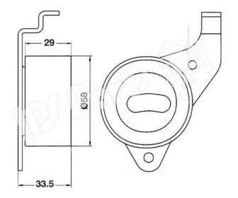 Натяжитель IPS Parts ITB-6213