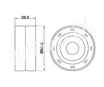 Натяжитель IPS Parts ITB-6225