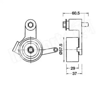 Натяжитель IPS Parts ITB-6237