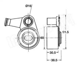 Натяжитель IPS Parts ITB-6238