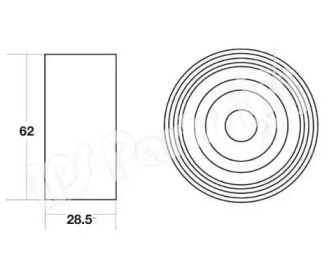 Натяжитель IPS Parts ITB-6241