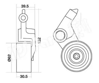 Натяжитель IPS Parts ITB-6242