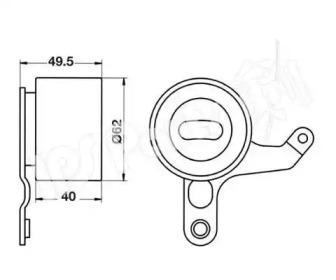 Натяжитель IPS Parts ITB-6246