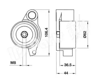 Натяжитель IPS Parts ITB-6250