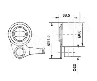 Натяжитель IPS Parts ITB-6254