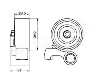 Натяжитель IPS Parts ITB-6255