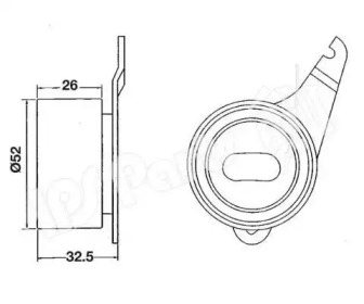 Натяжитель IPS Parts ITB-6304