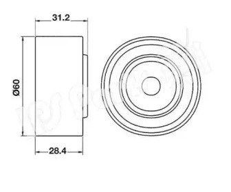 Натяжитель IPS Parts ITB-6305