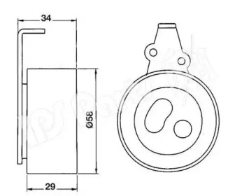 Натяжитель IPS Parts ITB-6310