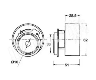 Натяжитель IPS Parts ITB-6311