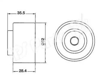 Натяжитель IPS Parts ITB-6312