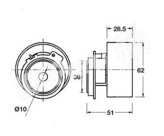 Натяжитель IPS Parts ITB-6313