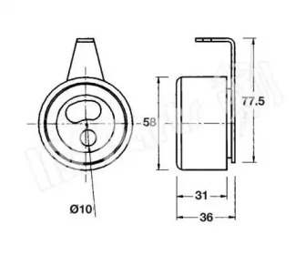 Натяжитель IPS Parts ITB-6317