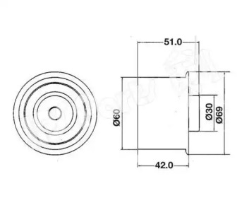 Натяжитель IPS Parts ITB-6325