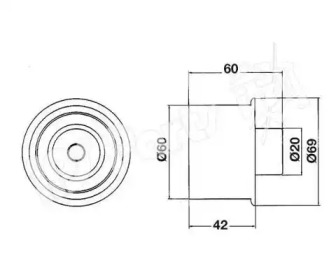 Натяжитель IPS Parts ITB-6326