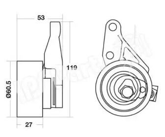 Натяжитель IPS Parts ITB-6338