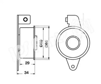 Натяжитель IPS Parts ITB-6340