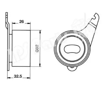 Натяжитель IPS Parts ITB-6345