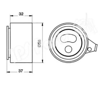 Натяжитель IPS Parts ITB-6346