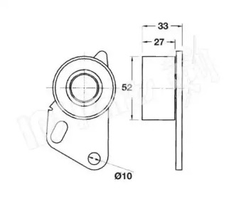 Натяжитель IPS Parts ITB-6402