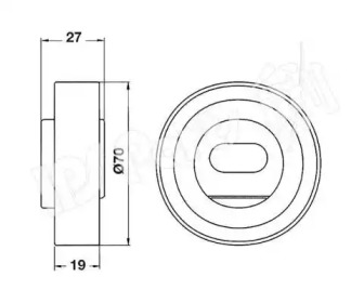 Натяжитель IPS Parts ITB-6409